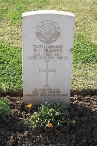 Ismailia War Memorial Cemetery - Channon, Wallace Claymore